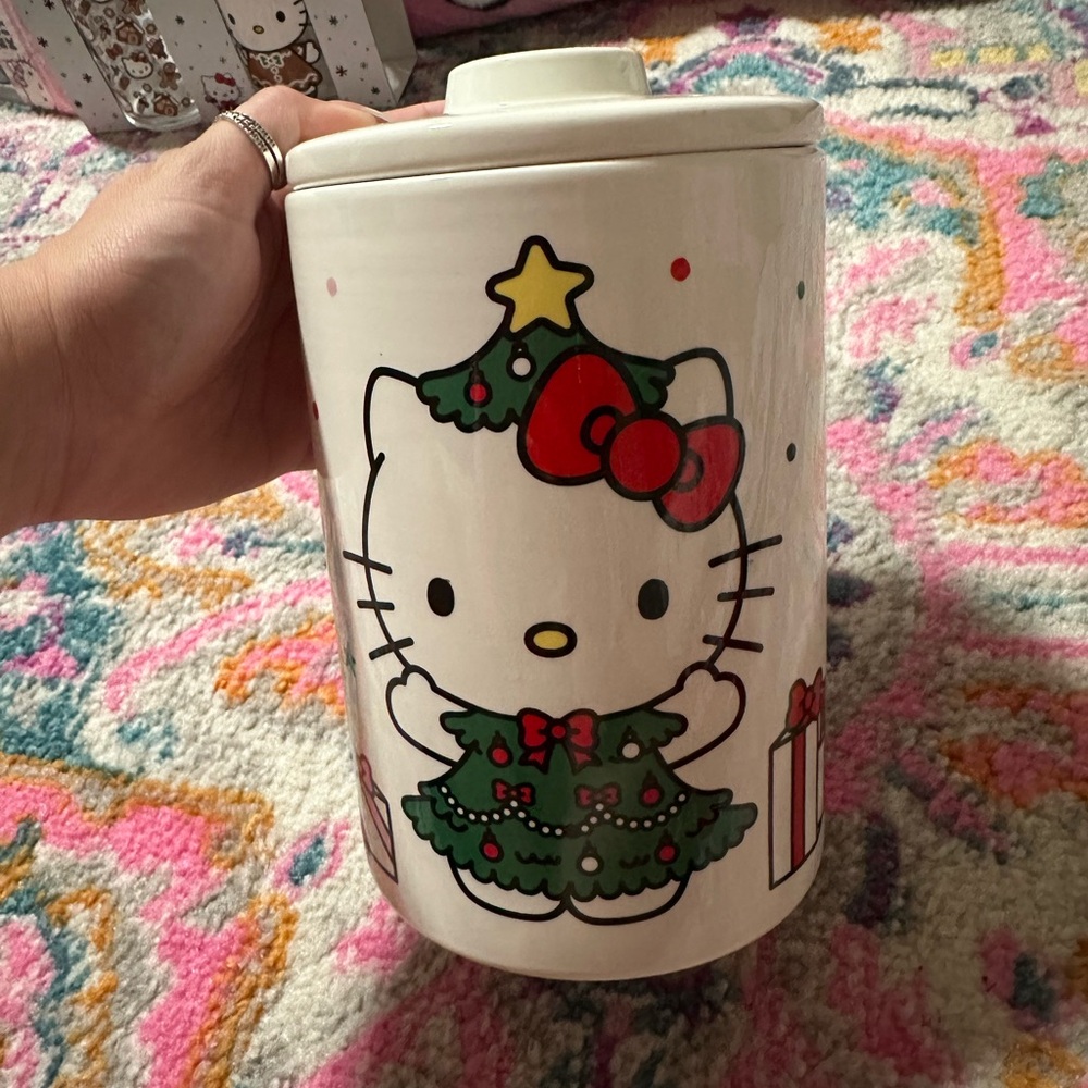 Xmas Hello Kitty Ceramic Jar
